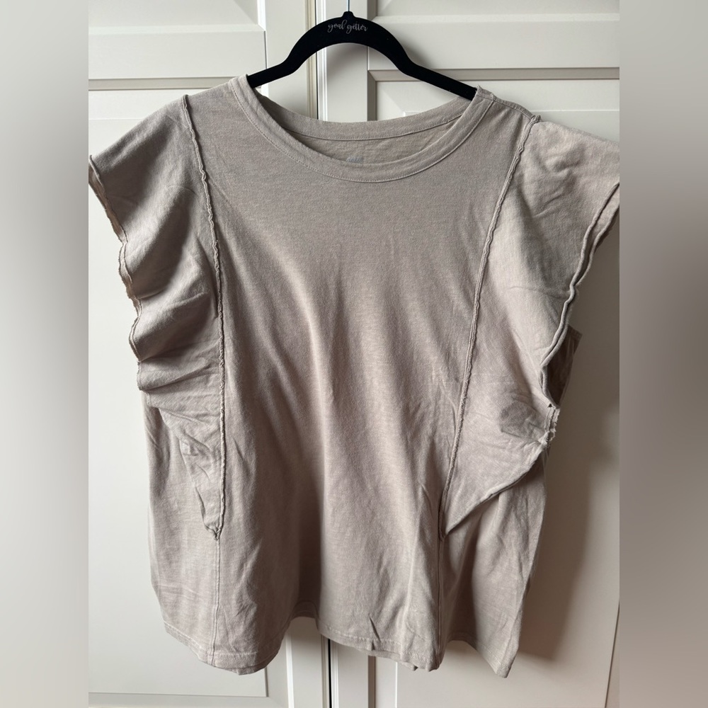 Aerie Women's Ruffle Sleeve Top